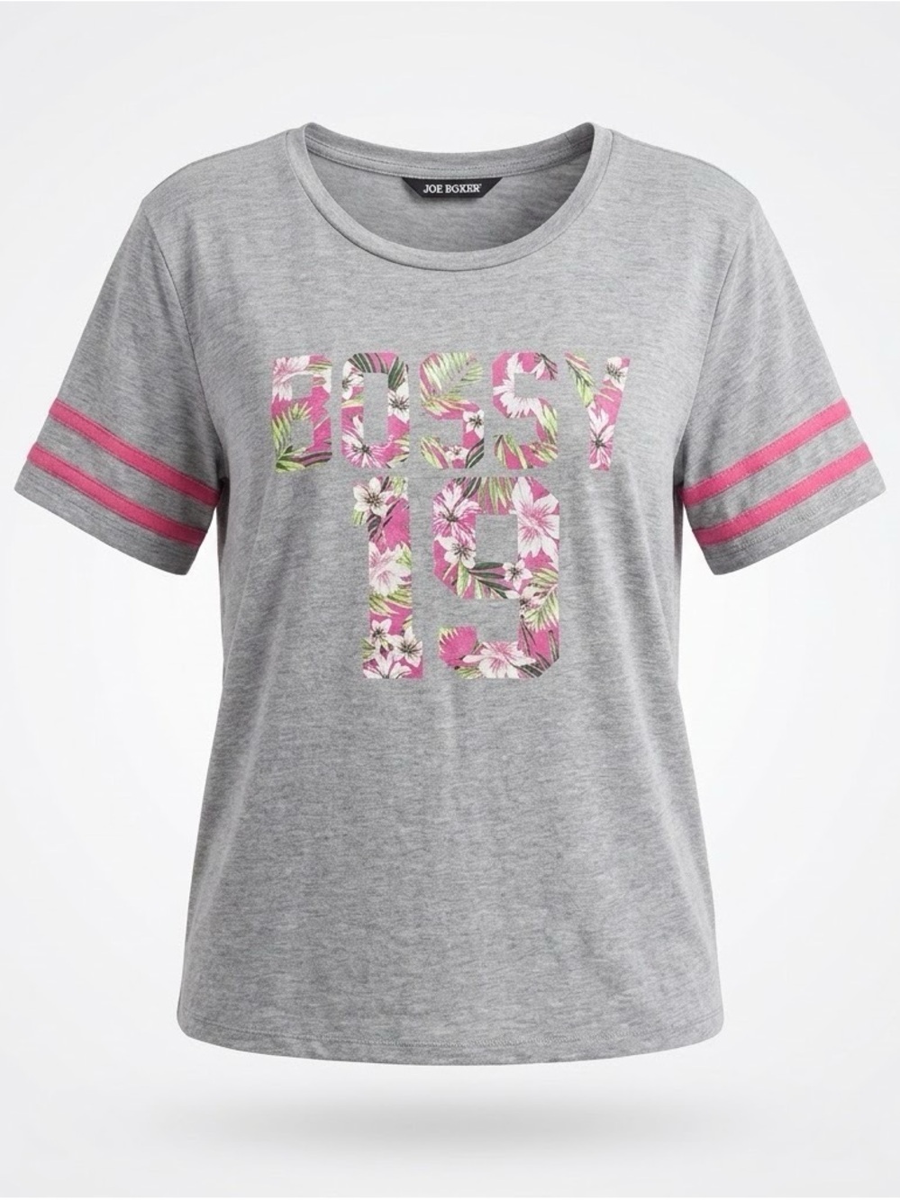 Joe Boxer Gray and Pink Women's Tee